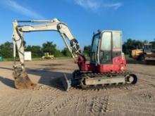 2015 TAKEUCHI TB280FR HYDRAULIC EXCAVATOR SN:178500215 powered by diesel engine, equipped with Cab,
