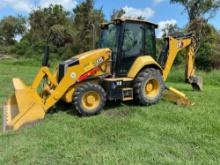 2020 CAT 420 TRACTOR LOADER BACKHOE SN:H8T00430 powered by Cat diesel engine, equipped with EROPS,