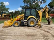 2020 CAT 420 TRACTOR LOADER BACKHOE SN:H8T00424 powered by Cat diesel engine, equipped with EROPS,