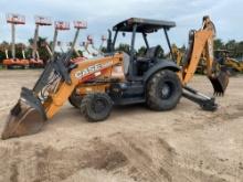2017 CASE 580N TRACTOR LOADER BACKHOE SN:LHC740614 4x4, powered by diesel engine, equipped with