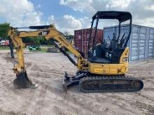 2018 CAT 303 HYDRAULIC EXCAVATOR SN:HHM03133...powered by Cat diesel engine, equipped with OROPS,
