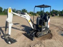 2023 BOBCAT E20 HYDRAULIC EXCAVATOR powered by diesel engine, equipped with OROPS, front blade,
