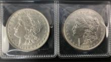 1887 & 1896 US Morgan Silver Dollars
