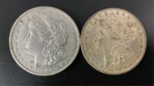 1898 & 1901-O US Morgan Silver Dollars
