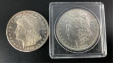 1882-S & 1884-O US Morgan Silver Dollars