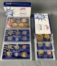 (2) 2008 US Mint Proof Sets