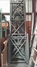 Lot of Various Pallet Racks in Corner