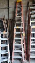 Lot of 4 A-Frame Ladders