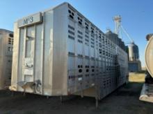 1988 Barret Double Decker Cattle Trailer - 48 FT