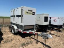 150 KW Cat Generator on 2 Axle Bumper Pull Trailer