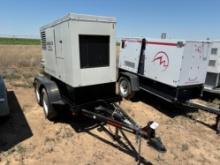 80 KW Marelli Generator on 2 Axle Bumper Pull Trailer