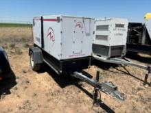 Magnum 55KW Generator on Single Axle Bumper Pull Trailer