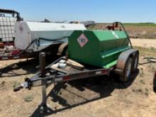 2015 500 Gallon Fuel Trailer on Dual Axle Bumper Pull