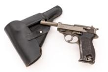 French Proofed byf-44 Mauser P.38 Semi-Automatic Pistol, with Post-War Holster and Two Magazines