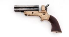 Civil War-Era C. Sharps & Co. 4-Barrel Breechloading Pepperbox Pistol, Model 2A