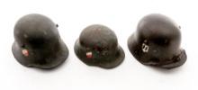 Lot of Two (2) M-16/18 Transitional Helmets and Child's Helmet