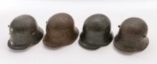 Lot of Four (4) M-16/18 Transitional Helmets
