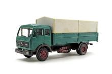 Mercedes Covered Tractor Trailer Truck - Green