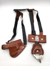 Rogers Shoulder Holster w/ Pair of Smith & Wesson
