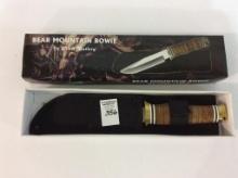 Bear Mountain Bowie Knife in Sheath by