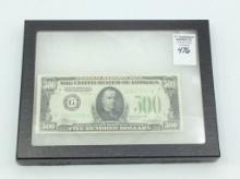 Series of 1934 $500 Federal Reserve Note