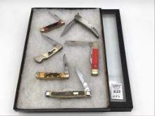Lot of 6 Various Folding Knives Including