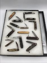Lot of 14 Various Folding Knives Including