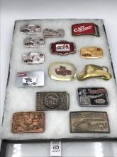 Lot of 14 Various Belt Buckles Including