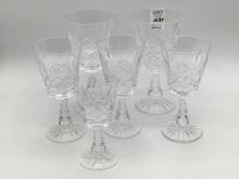 Lot of 6 Various Size Waterford Crystal Pedestal