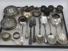 Group of Ornate Silver Plate Flatware Pieces