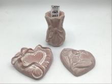 Lot of 3 Sm. Pink Isabel Bloom Pieces Including