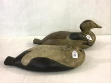 Pair of Eider Decoys by Bob Bibble-