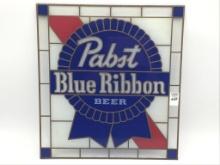 Pabst Blue Ribbon Beer Glass Adv. Piece