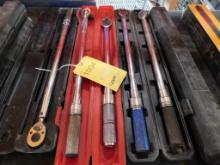 LOT: (5) CDI, Proto, Kobalt 1/2" Drive Torque Wrenches