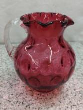 THUMBPRINT FENTON PITCHER 6"