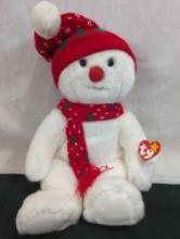 TY BEANIE BUDDY " SNOW BOY" THE FIRST AND ONLY TIME THIS PATTERN WAS USED