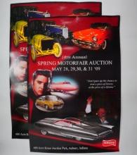 Lot of (2) 18th Annual Spring Motorfair Auction Poster