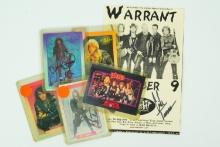 Warrant and Dio Band Signed Rock Cards