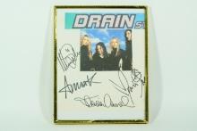 Drain Band Signed Picture (Framed)