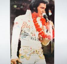Vintage 1975 Elvis Presley Las Vegas Poster