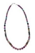 Navajo Tommy Singer Sterling 14k Gold Necklace