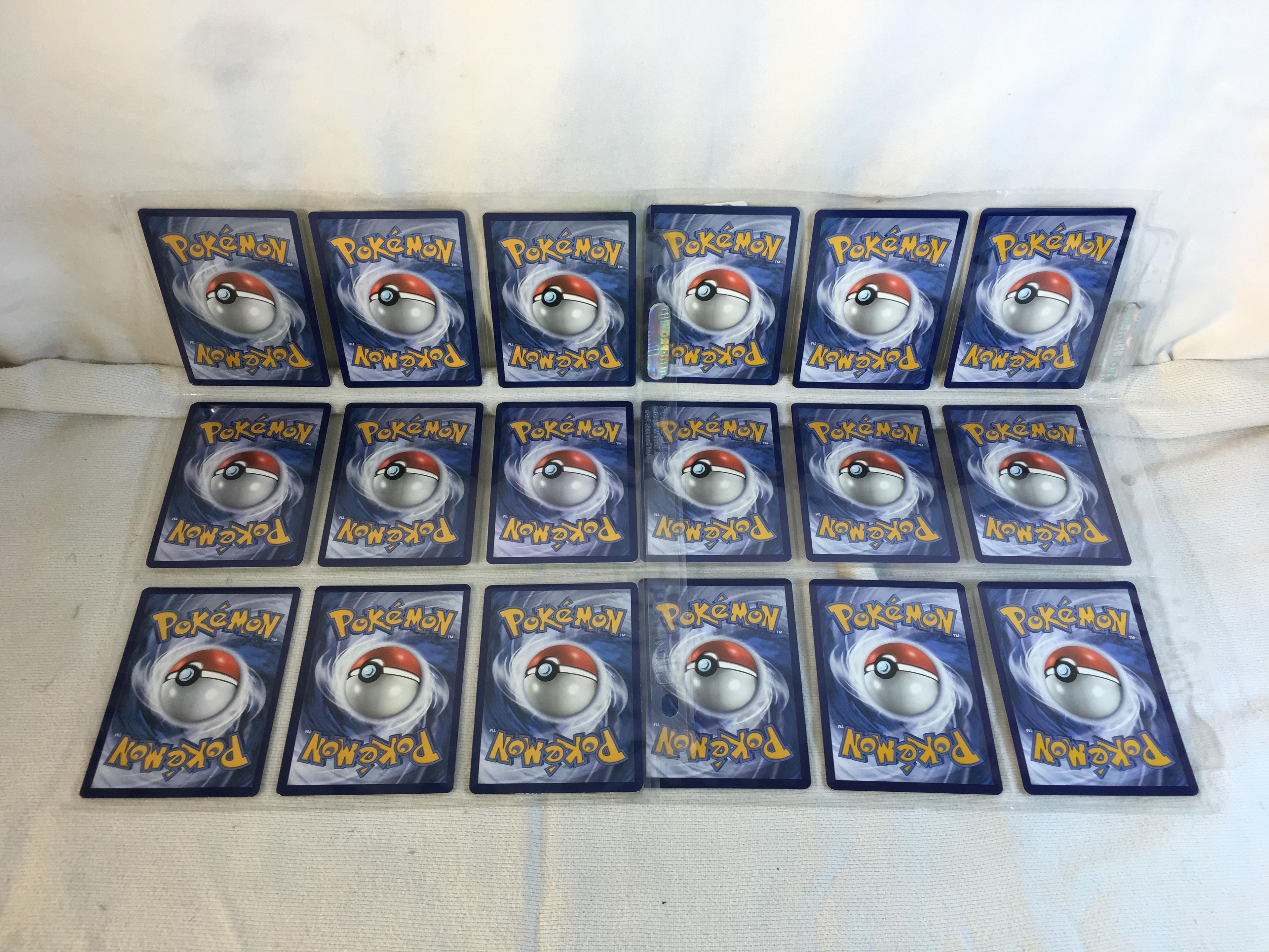 Lot of 18 Pcs Collector Pokemon TCG Pokemon Game Asssorted Cards - See Pictures