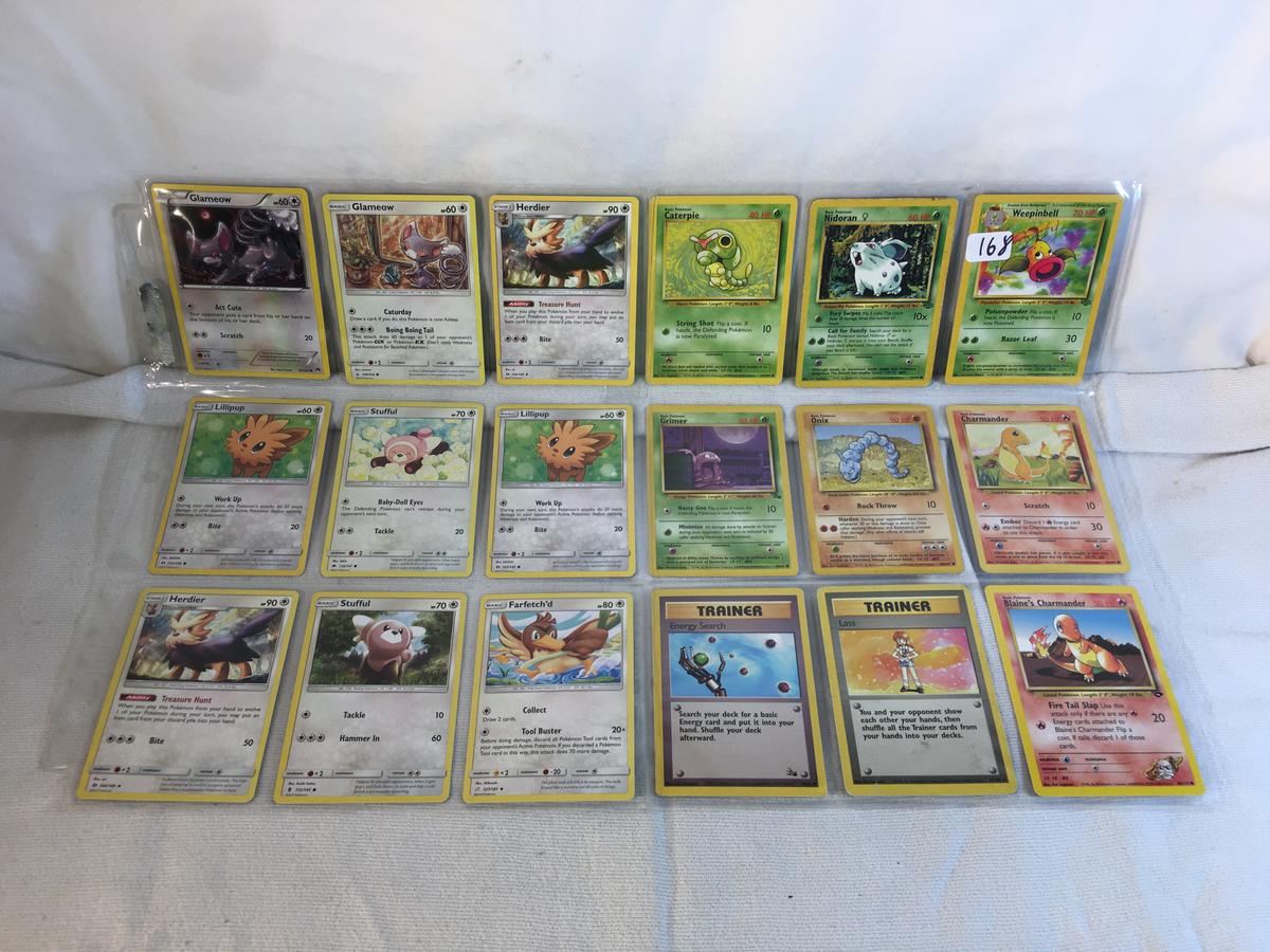 Lot of 18 Pcs Collector Pokemon TCG Pokemon Game Asssorted Cards - See Pictures