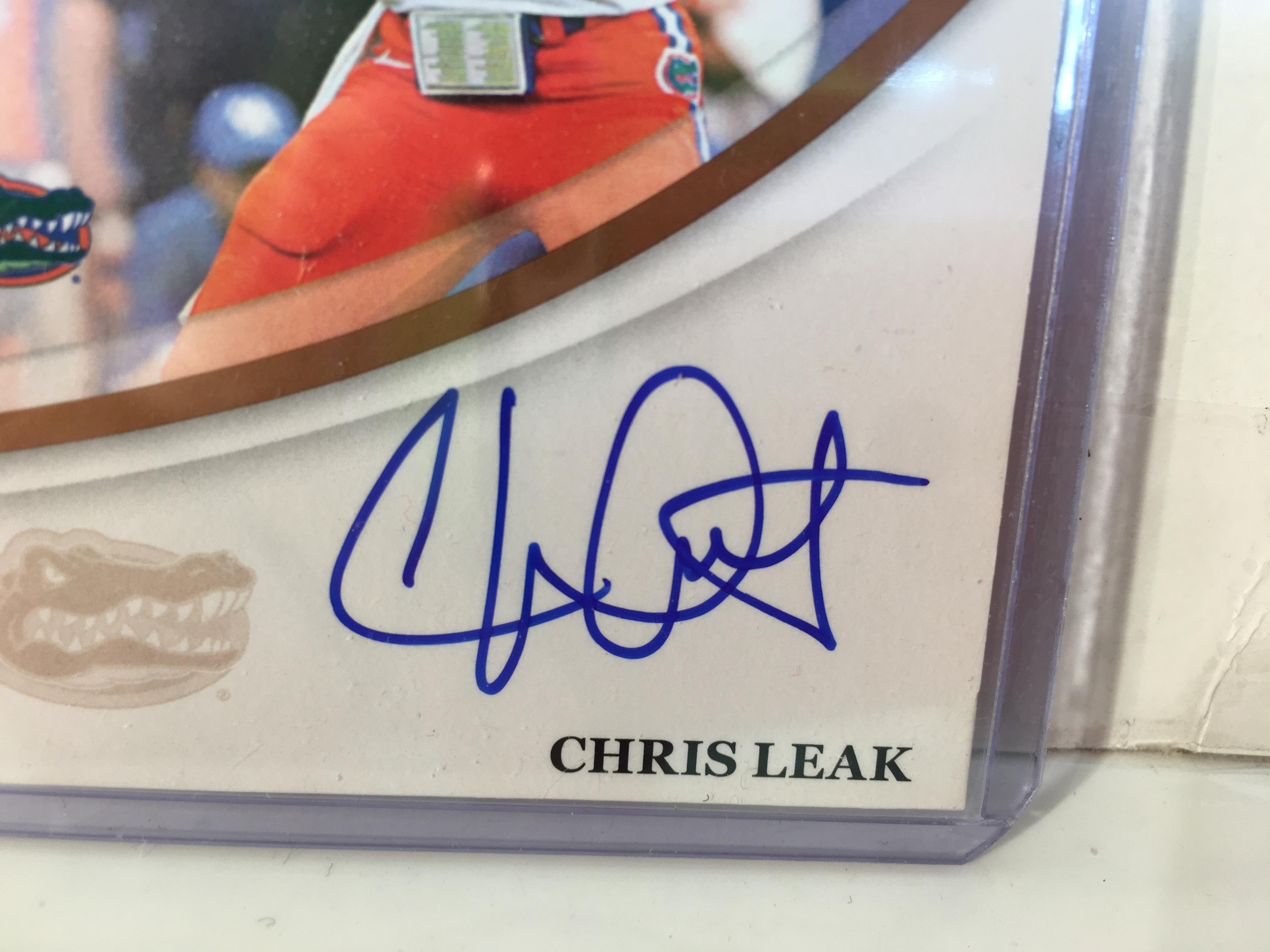 Collector 2007 Press Pass NFL Football Sport Card Autographed by Chris Leak Football Trading Card