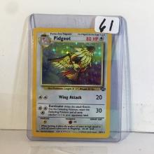 Collector 1999 Wizards Pokemon Stage2 Pidgeot 80HP Wing Attack Pokemon Game Card #18 8/64