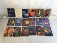 Lot of 18 Pcs Collector Modern Assorted Disney Characters Trading Game Cards - See Pictures