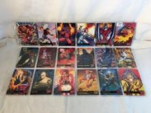 Lot of 18 Pcs Collector Modern Assorted DC and Marvel Super Heroes Trading Game Cards -See Photos