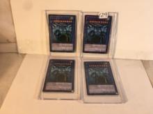 Lot of 4 Pcs Collector Modern YU-Gi-Oh Assorted Trading Game Cards - See Pictures