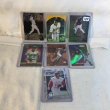 Lot of 7 Pcs Collector Moden MLB Baseball Sport Trading Assorted Cards and Players - See Photos