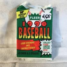 Collector 1990 Fleer Baseball Logo Stickers and Trading Cards - See Pictures